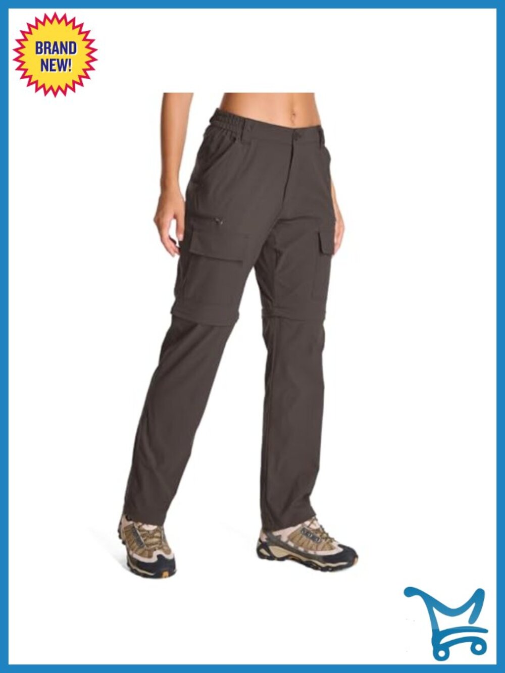 Womens Hiking Pants Convertible Zip Off Quick Dry UPF 50+